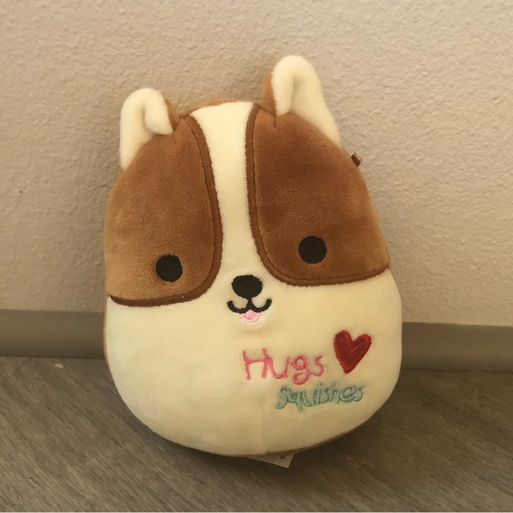 Squishmallows Valentines Day Reginald the Corgi 5”